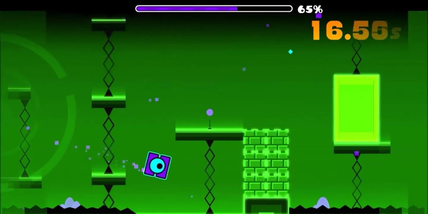 Gameplay de Geometry Dash